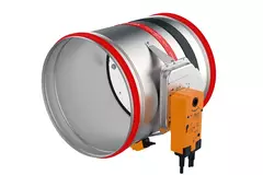 Klapa przeciwpożarowa okrągła 100 mm serwomotor 24V - E-FDC25 D100 M24 S