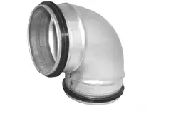 Kolano spiralne okrągłe krótkie 90° Ø 100 mm do przewodu spiralnego
