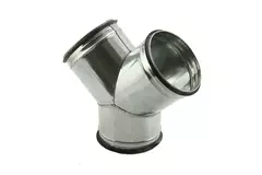 Trójnik 45° Ø 125 mm - 100 mm do przewodu spiralnego