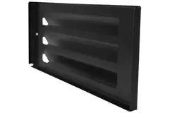 Zewnętrzna kratka ścienna do montażu natynkowego 300 mm x 100 mm CZARNA