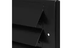 Zewnętrzna kratka ścienna do montażu natynkowego 300 mm x 100 mm CZARNA