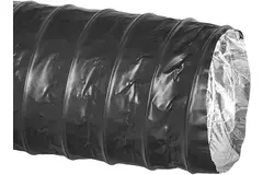 Wąż wentylacyjny Combidec aluminiowy z poliestrową warstwą zewnętrzną czarny Ø 125 mm (10 metrów)