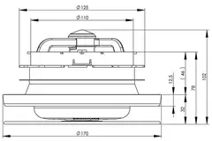Zawór wyciągowy Zehnder ComfoValve Luna E125