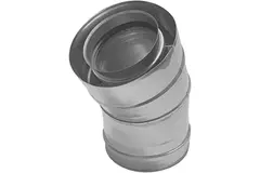 Współśrodkowa średnica 100 - 150 mm kolano 30 gr I316L/I304 (D0,5/0,6) (incl. Guma uszczelniająca wewnętrznykanał)