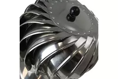 Napędzany wiatrem wentylator dachowy Cowl 250 mm ze stali nierdzewnej wraz z płytą dachową - 180 m3/h