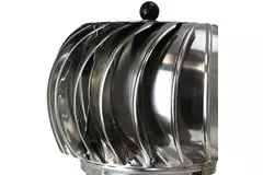Napędzany wiatrem wentylator dachowy Cowl 250 mm ze stali nierdzewnej wraz z płytą dachową - 180 m3/h