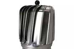 Napędzany wiatrem wentylator dachowy Cowl Oblong 150 mm ze stali nierdzewnej wraz z płytą dachową - 325 m3/h