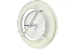 Zawory wentylacyjne metalowe Ø 200 mm RAL 9010h RAL 9010 uchwyty zaciskowe - DVSC200