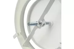 Zawory wentylacyjne metalowe Ø 200 mm RAL 9010h RAL 9010 uchwyty zaciskowe - DVSC200