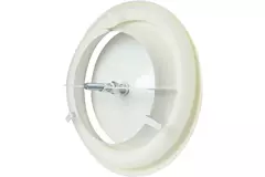 Zawór wentylacyjny nawiewny metalowy Ø 200 mm RAL 9010 RAL 9010h uchwyty mocujące - DVSC-P200