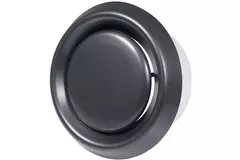 Plastikowy zawór wentylacyjny w kolorze antracytowym z tuleją montażową - Ø 125mm - VD125A