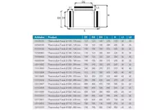 Izolowany trójnik Thermoduct 13 mm o średnicy 180 mm - 160 mm (90 stopni)