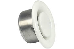Zawór wywiewny wentylacyjny 125 mm metalowy - E-DVS125 RAL9010
