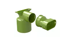 Adapter wentylacyjny Ubbink Air Excellent 35SC 125 1x90°