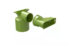 Adapter wentylacyjny Ubbink Air Excellent 45SC 125 1x90°