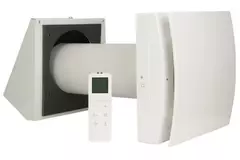 Zdecentralizowana jednostka ścienna WTW HRU Ø100 z pilotem zdalnego sterowania - 25 m³/h - HRU-WALL-RC-100-25-PEG