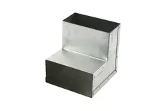 Gięcie 90 stopni 220x80 mm w pionie dla kanału wylewowego