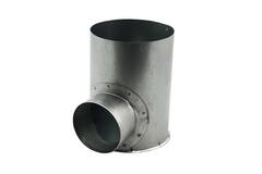 Ocynkowany kanał prostokątny o średnicy 150 mm, wys. = 80 mm pojedynczy