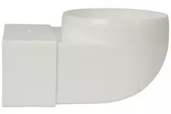Kolano prostokątne plastikowe pionowe 90° Ø 100 mm - 110 x 55 - KLD