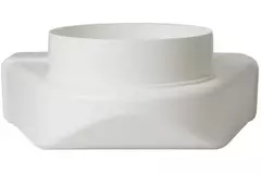 Prostokątne Plastikowe pionowe 90° kolano Ø150mm - 220x90mm KLD29-150