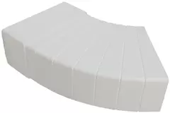 Kolano prostokątne plastikowe poziome 15-60° 110 x 55 mm - KLH15-60