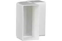 Kolano prostokątne plastikowe pionowe 90° 110 x 55 - KLV.