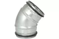Kolano spiralne okrągłe krótkie 45° Ø 80 mm do przewodu spiralnego