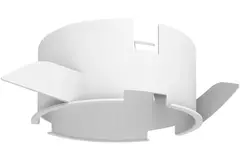 Kołnierz mocujący do anemostatu Vent-Axia UniflexPlus RV (kołnierz RVK) – biały 125mm