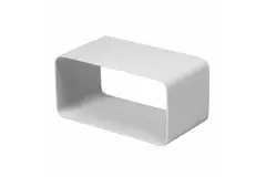 Plastikowa złączka mufowa prostokątna 110x55 mm - KSF