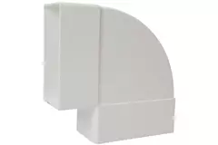 Łuk prostokątny plastikowy poziomy 90° 110 x 55 mm - KLH