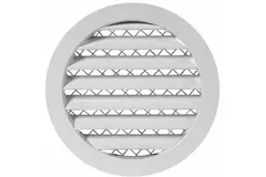 Kratka ze stopu aluminium Ø100 biała - MRA100W
