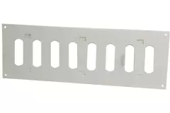 Metalowy regulowany prostokątny nawiewnik liniowy 300x100 biały - MR3010R