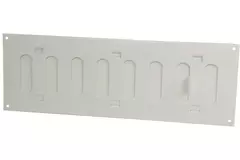 Metalowy regulowany prostokątny nawiewnik liniowy 300x100 biały - MR3010R
