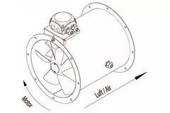 Wentylator kanałowy osiowy 315 mm - AL 315 D4 01
