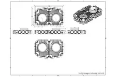 Podrzędna skrzynka rozdzielcza Vent-Axia Uniflexplus 18 x Ø69mm z przyłączem bocznym Ø160mm