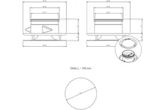 Zawór nawiewno-wywiewny Imaginair RLV Ø 125 mm — sprężyny montażowe — kolor czarny