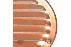 Kratka wentylacyjna metalowa okrągła 100 mm miedź - MR100Cu
