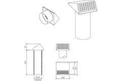 Tuleja ścienna Thermoduct 150 mm