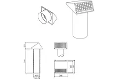 Tuleja ścienna Thermoduct 125 mm