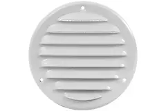 Kratka wentylacyjna metalowa okrągła 125mm biała - MR125 - RAL9016