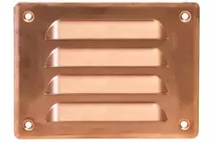 Kratka wentylacyjna metalowa prostokątna 140x105 mm miedziana - MR14105Cu