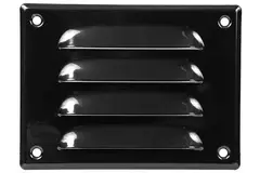 Kratka wentylacyjna metalowa prostokątna 140 x 105 mm czarna - MR14105M