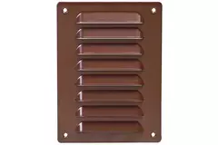Kratka wentylacyjna metalowa prostokątna 140 x 190 mm brązowa - MR1419B