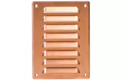 Kratka wentylacyjna metalowa prostokątna 140 x 190 mm miedź - MR1419Cu