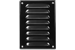 Kratka wentylacyjna metalowa prostokątna 140 x 190 mm czarna - MR1419M