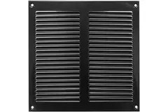 Kratka metalowa 200x200mm czarna - MR2020M