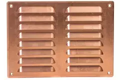 Kratka wentylacyjna metalowa prostokątna 260 x 190 mm miedź - MR2619Cu