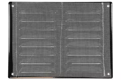 Kratka wentylacyjna metalowa prostokątna 260 x 190 mm czarna - MR2619M