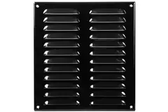 Kratka wentylacyjna metalowa prostokątna 260 x 280 mm czarna - MR2628M