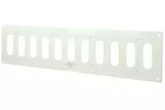Metalowy regulowany prostokątny nawiewnik liniowy 400x100 biały - MR4010R